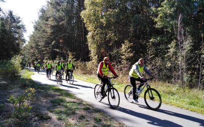 Polsko-niemiecki rajd rowerowy organizowany w ramach projektu pn. Razem chronimy klimat klimat na pograniczu polsko-niemieckim.