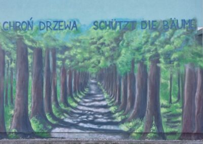 Mural w Drzeniowie